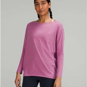 Lululemon Back in Action Long-Sleeve Shirt Velvet Dust